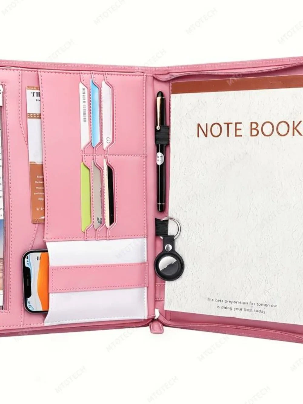 Zippered Business Organizer with Tablet Sleeve